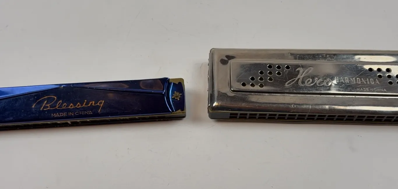 Pair of Vintage Harmonicas, Hoco Harmonica and Blessing Harmonica
