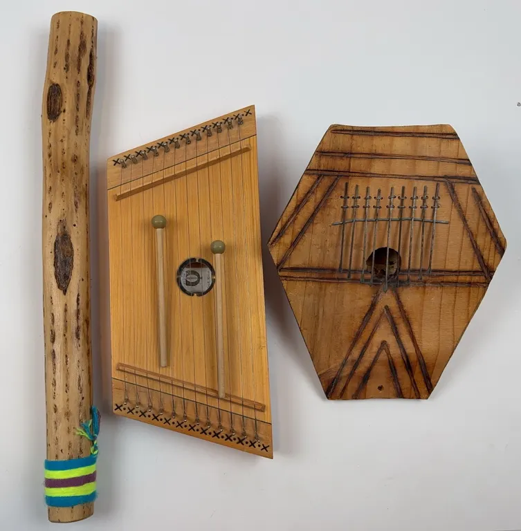 Folk Art Musical Instrument Lot