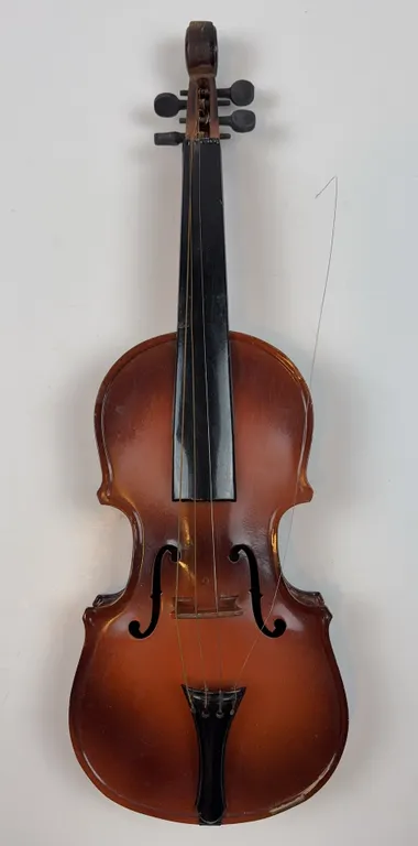 Vintage Small-Size Violin Folk Art Display Piece