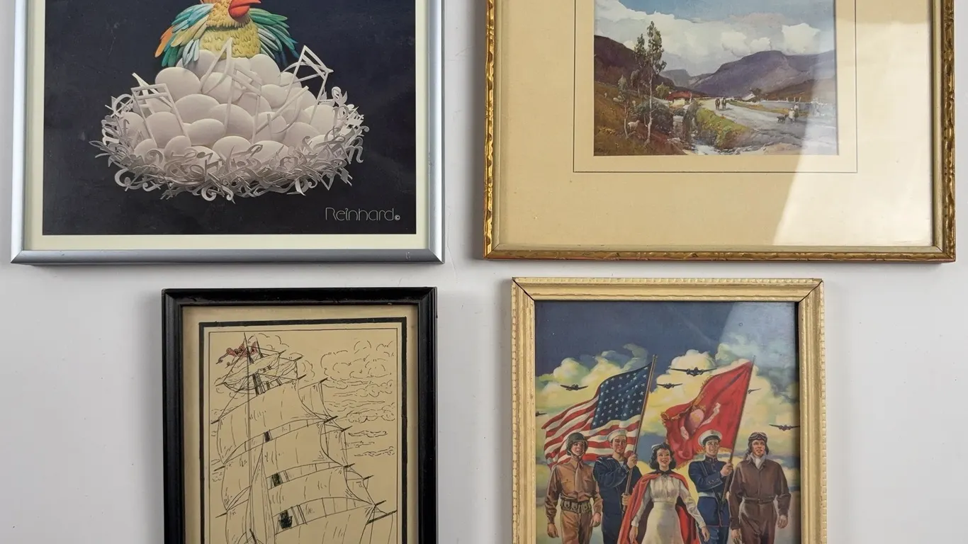 Mixed Framed Art Collection Lot of 4