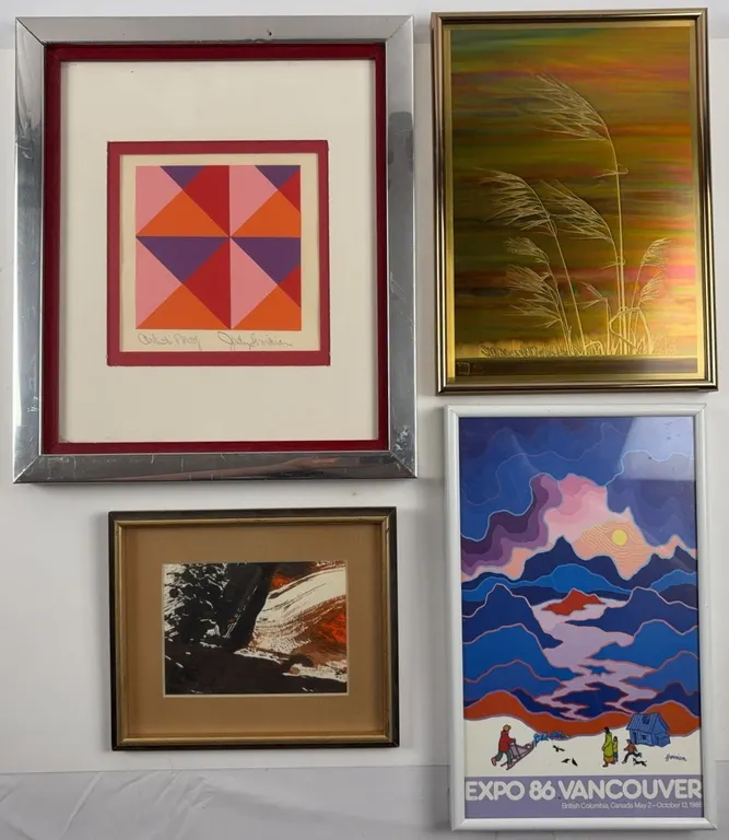 Mixed Contemporary Art Collection Lot of 4