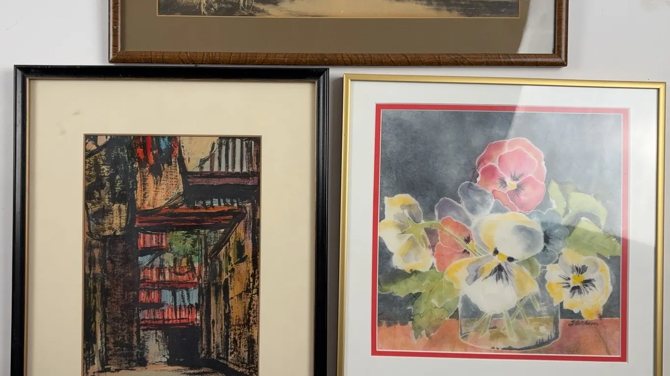 Three-Piece Framed Art Collection for Home or Cottage Décor