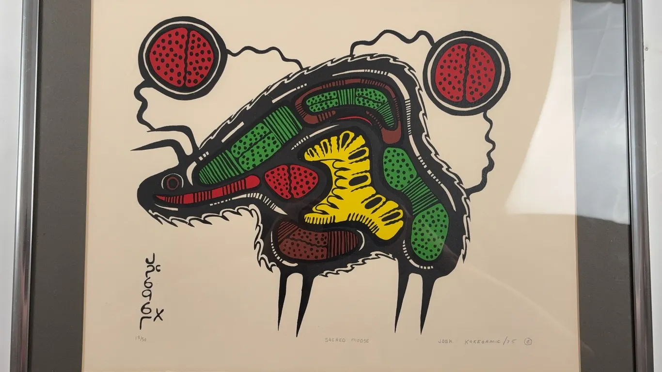 Josh Kakegamic "Sacred Moose" Limited Edition Print (18/50), Framed