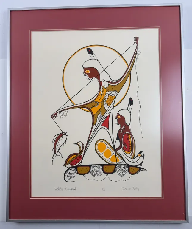 Martin Panamick "Fishermen Fishing" Limited Edition Print (19/100), Framed