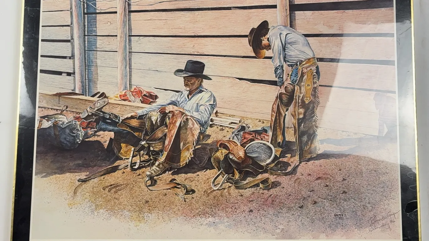 Rhonda Galper "Behind the Chutes" Scottsdale Jaycee's 33rd Annual Parada Del Sol Poster, Signed