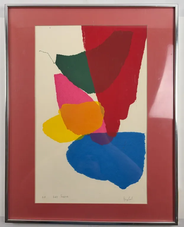 Shirley Raphael “Red Force” Artist’s Proof Silkscreen Print, 1972