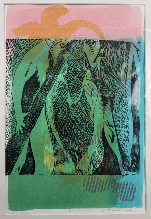 M. Robinson-Caskie “Eden Green” Limited Edition Linocut Print (7/10)