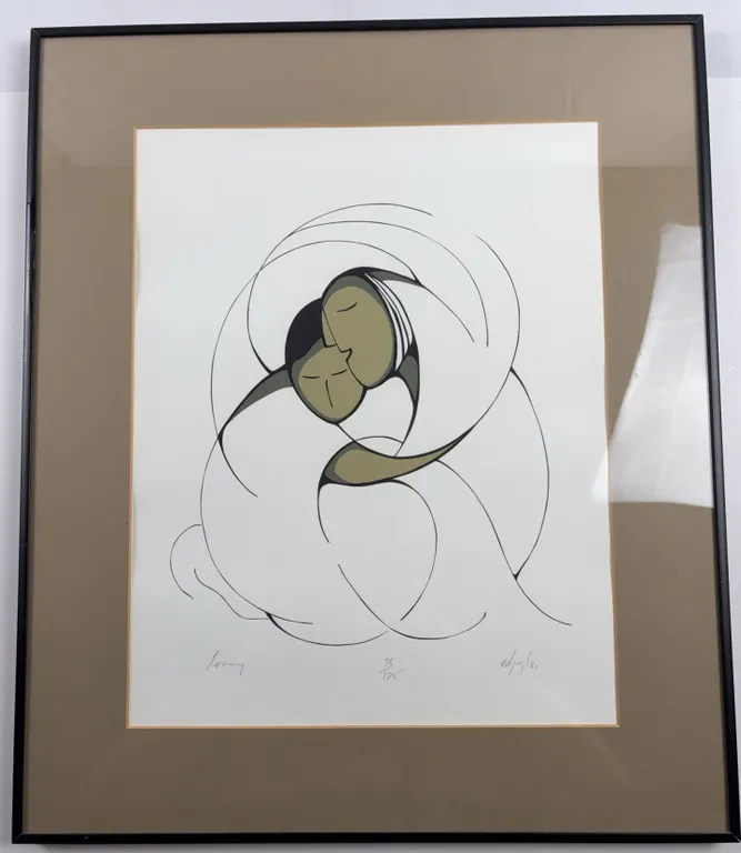 Odjig “Loving” Limited Edition Serigraph Print, No. 78/125