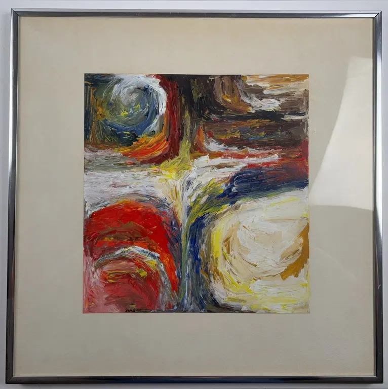 Jaro Abstract Expressionist Composition, Framed