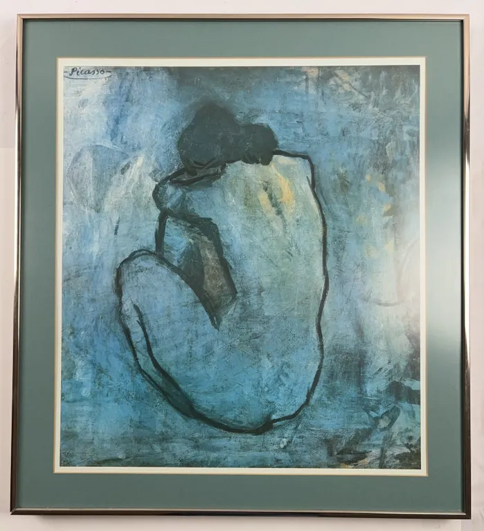 Pablo Picasso “The Blue Nude” Framed Reproduction Art Print