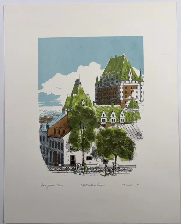 “Château Frontenac” Serigraph Print, 76/200 (1972)