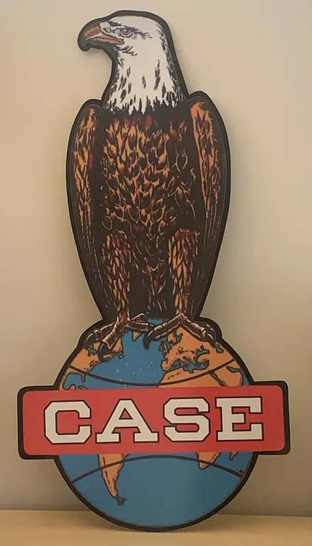 CASE Reproduction Eagle Globe Dealership Sign