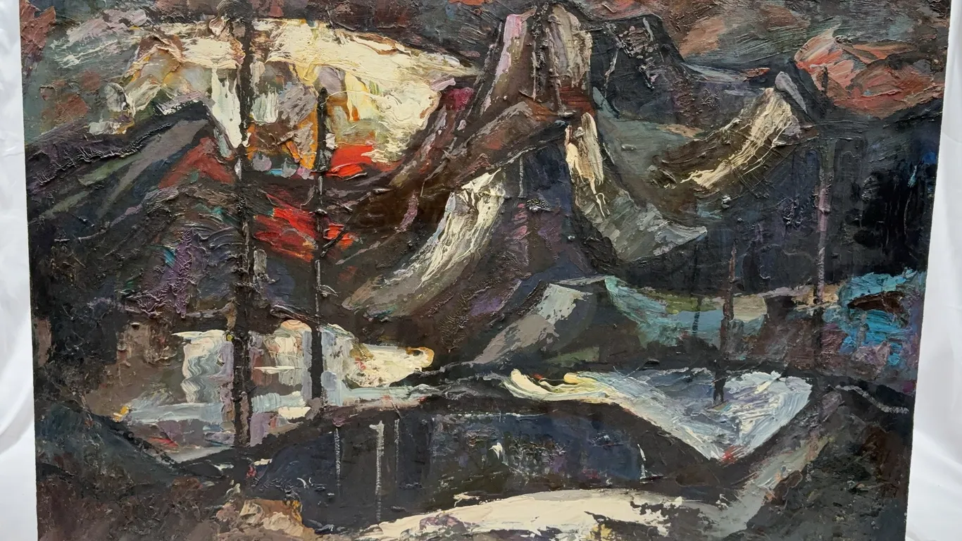 Rob Douglas (1966) Original Abstract Expressionist Oil Painting