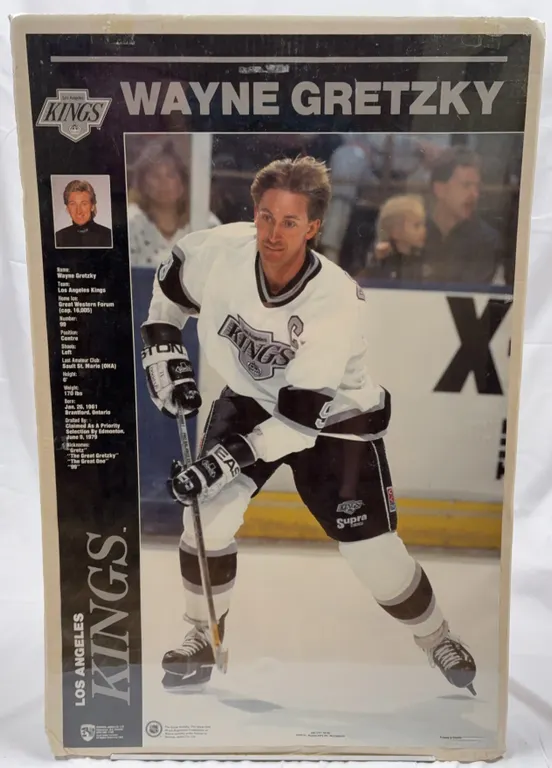 Wayne Gretzky Los Angeles Kings Vintage Hockey Poster