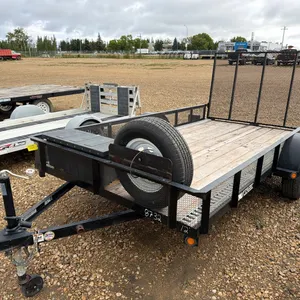 2016 ABU 12' Flat Deck Trailer, Black, *VIN 4UGFU1211GD028732 (P10-R?-S1955)