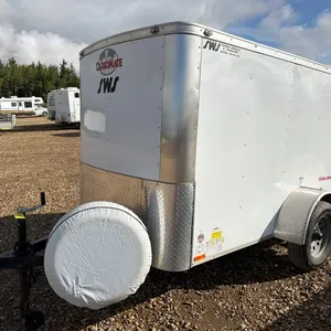 2019 Forest River 5' x 8' Enclosed Trailer, White, *VIN 5NHUCH017KB474614 (P10-NBI-S1955)