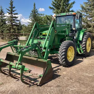 1997 John Deere 7210 FWA Tractor and Self Leveling 740 Loader with Grapple, s/n:  RW7210R001537
