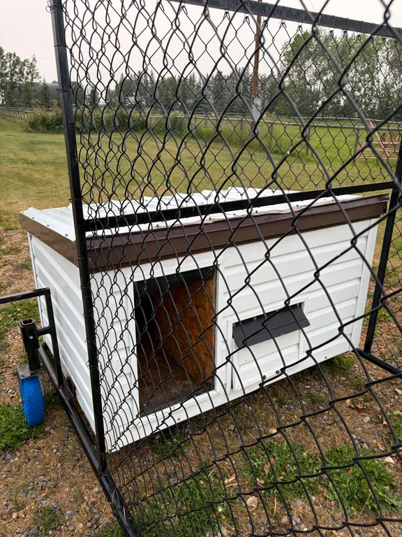 Insulated Dog House with Dog Run