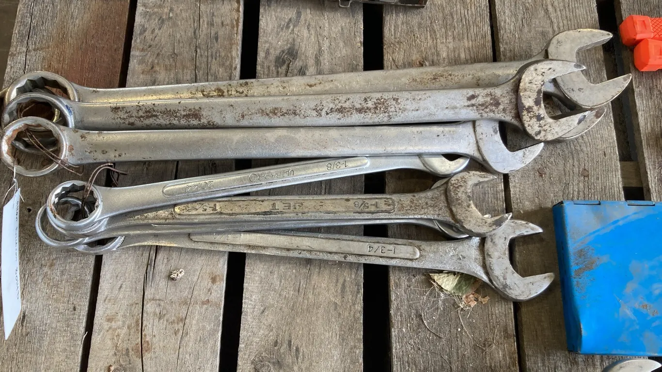 Various Open End Wrenches from 1 3/8" and up