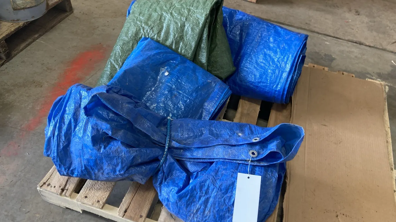 (4) Various Size Tarps