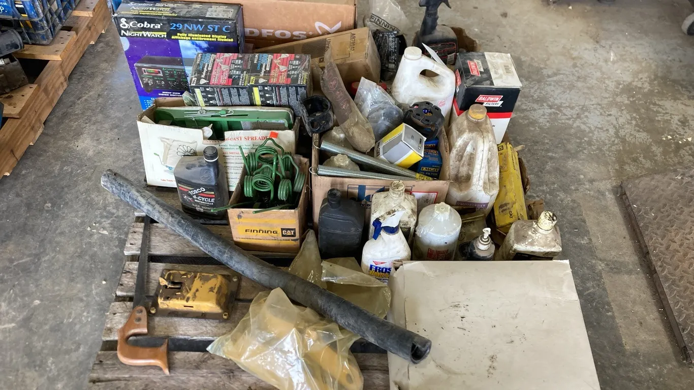 Pallet of Shop Supplies, Filters, Parts