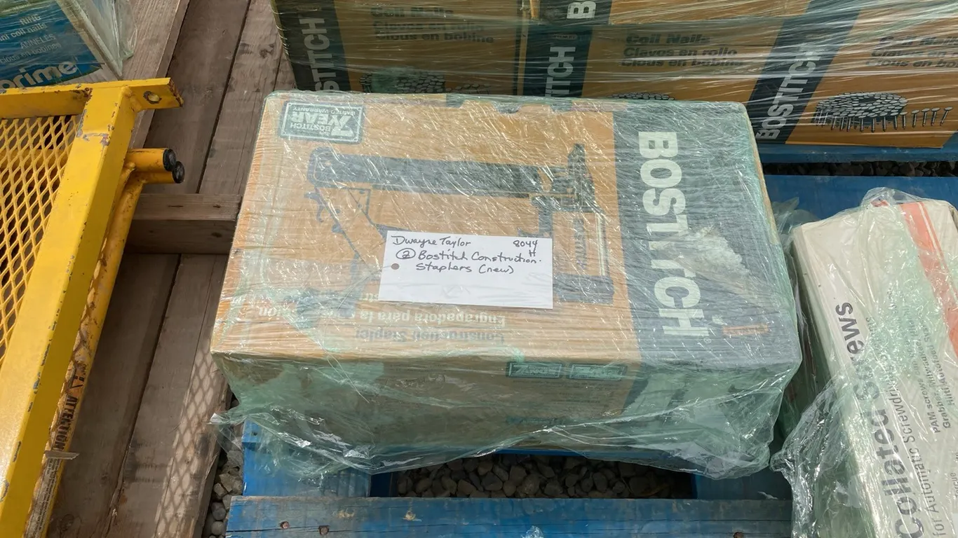 (2) New Bostitch Construction Staplers