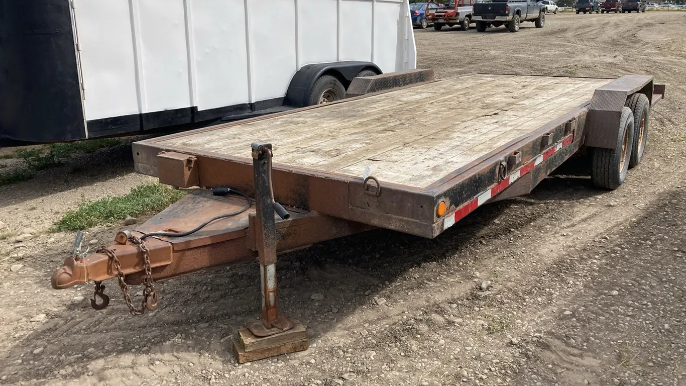 1987 Shop Built 18' Flatdeck Trailer VIN: T1010