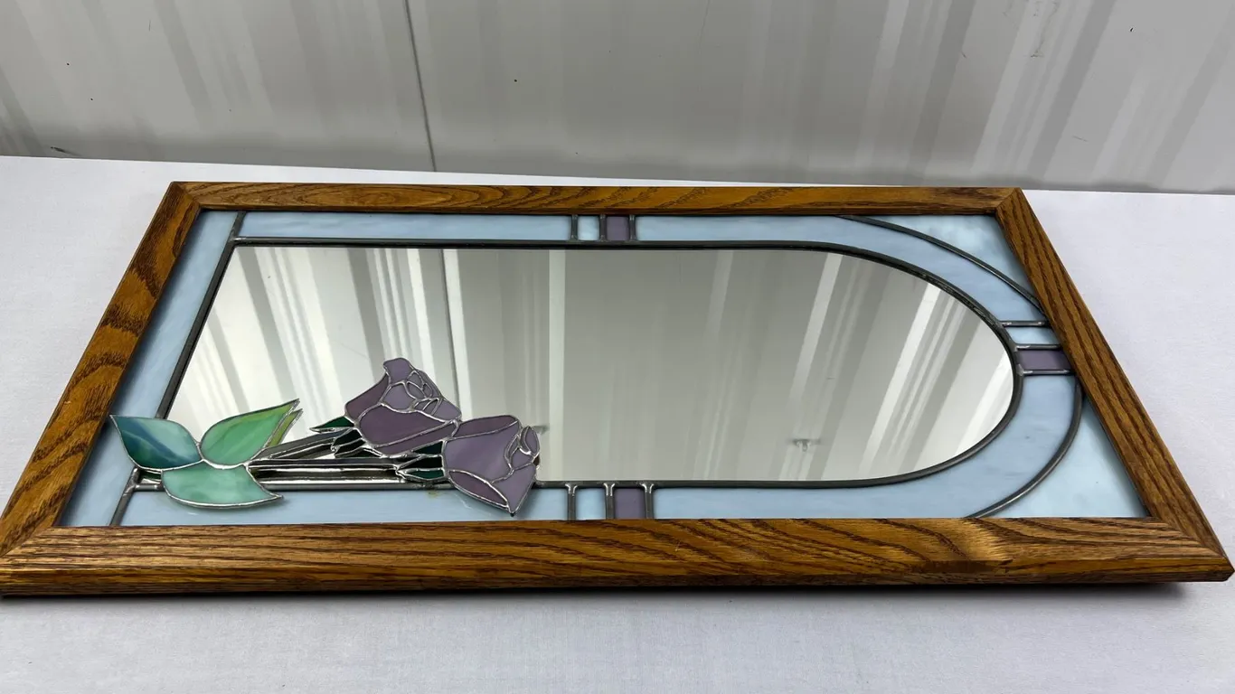 Stained Glass Wall Mirror