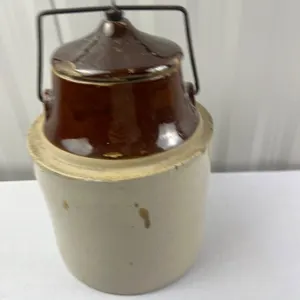 Vintage Lidded Crock