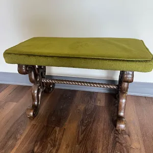 Vintage Carved Bench