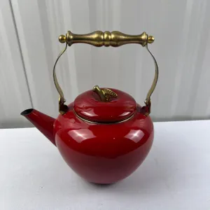 Enameled Apple Teapot