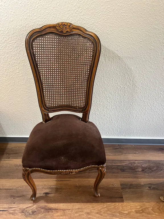 Rattan-Back Chair