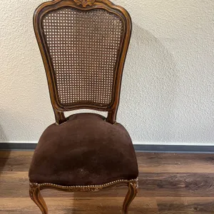 Rattan-Back Chair
