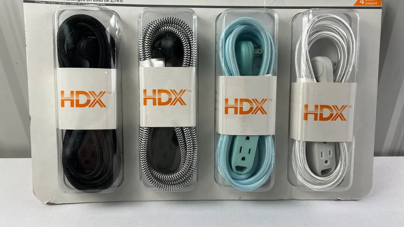 HDX 9' Fabric Extension Cords