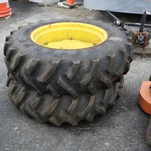 (2) Armstrong 13.6-28 Tires on Rims