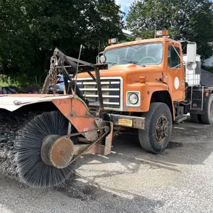 1989 International 1754 Cab and Chassis with Broom