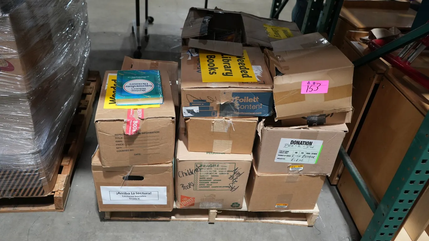 Discarded Library Books and Educational Material