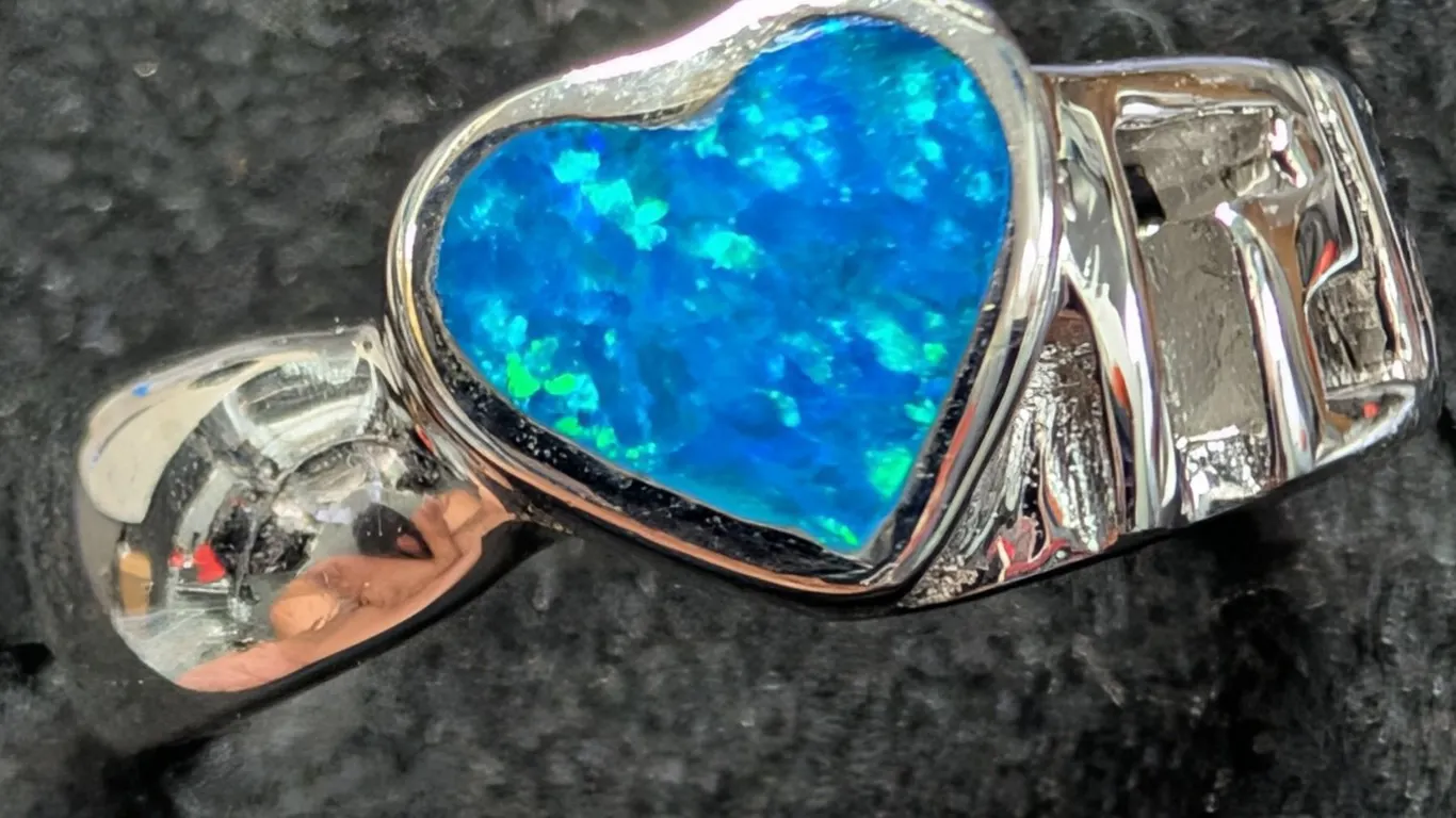 SILVER(3.66G), OPALITE RING, SUGGESTED RETAIL VALUE $240