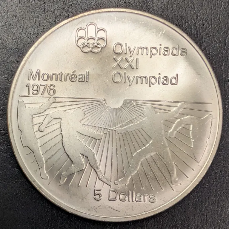 SILVER(24.47G), $5 OLYMPIC COIN