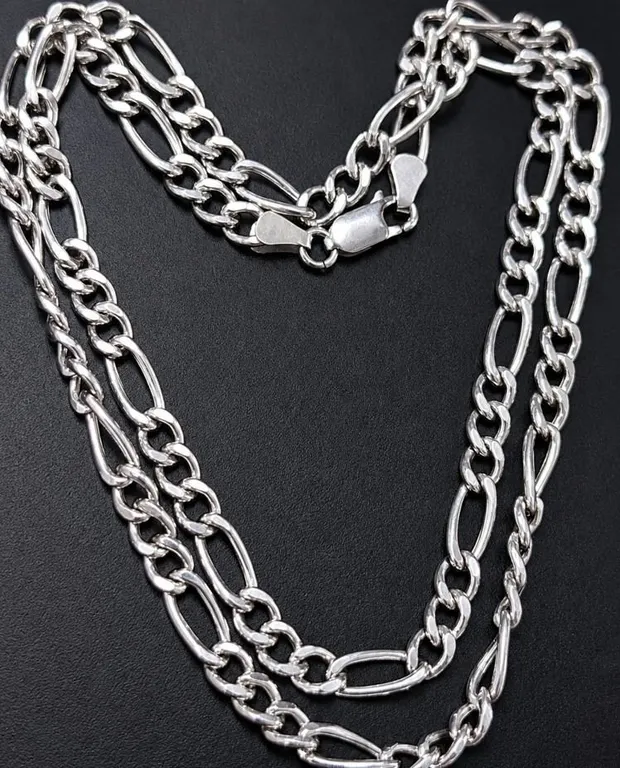 SILVER(15.38G), HOLLOW STYLE RHODIUM PLATED CHAIN 20", SUGGESTED RETAIL VALUE $460