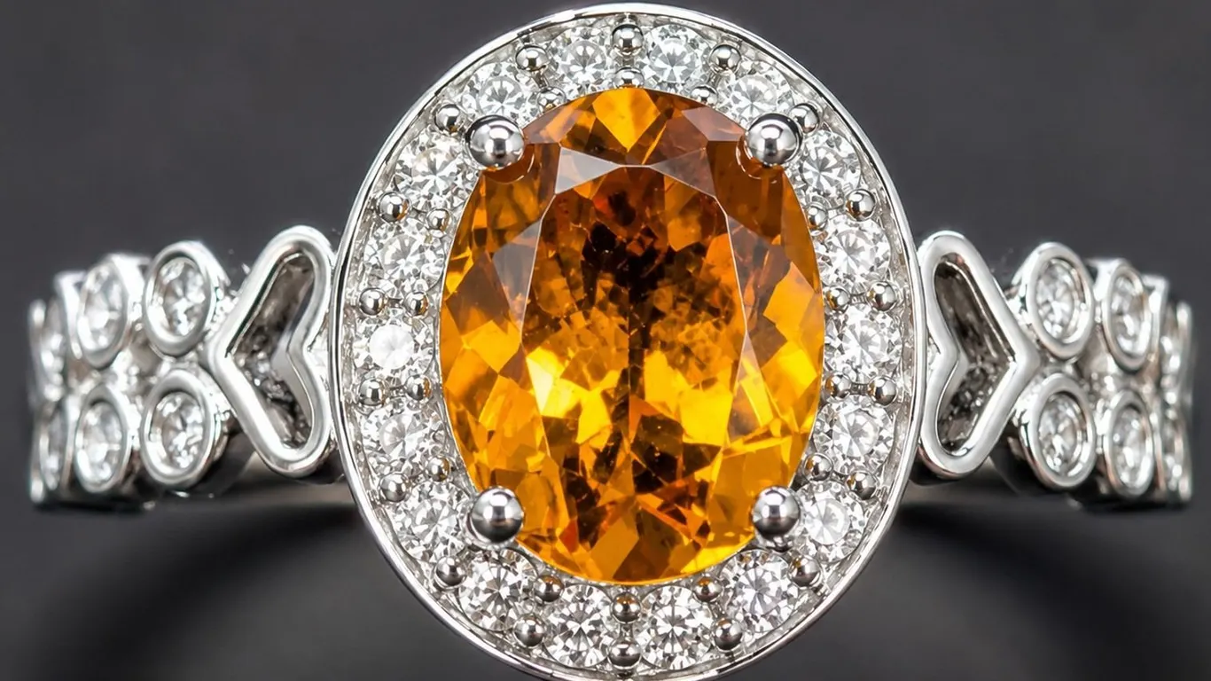 SILVER(5.42G), CITRINE (1.5CT)RING, SIZE, SUGGESTED RETAIL VALUE $320