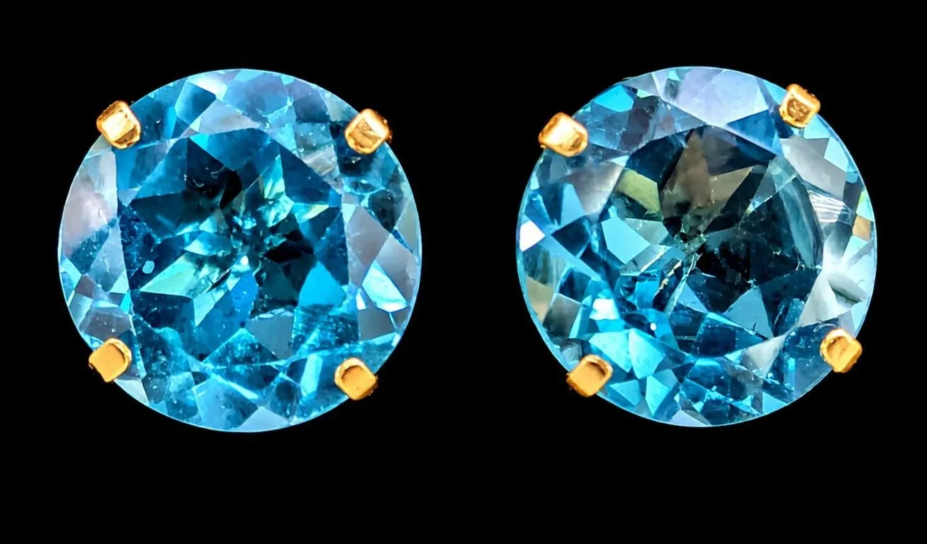 14K(0.98G), BLUE TOPAZ (4.5CT) EARRING, SUGGESTED RETAIL VALUE $1000
