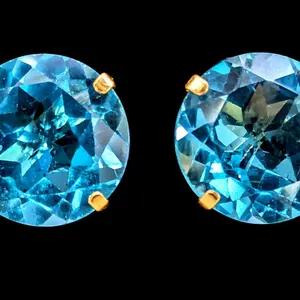 14K(0.98G), BLUE TOPAZ (4.5CT) EARRING, SUGGESTED RETAIL VALUE $1000
