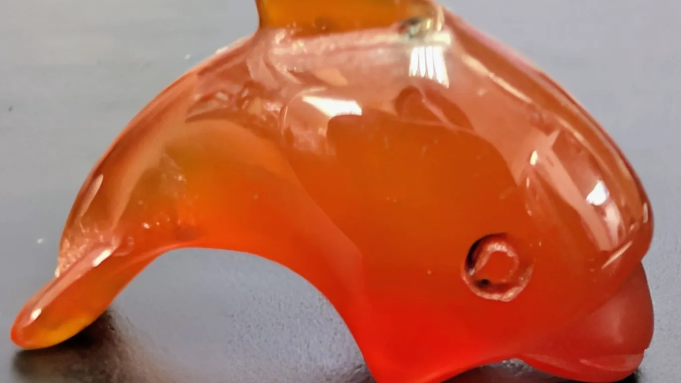 GENUINE CARVED CARNELIAN GEMSTONE