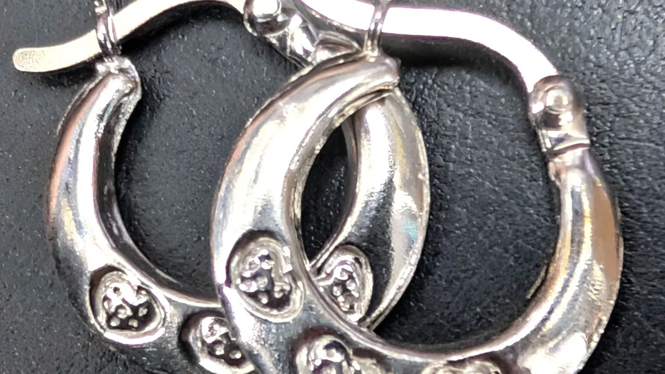 SILVER(1.32G), SMALL HOOP EARRING