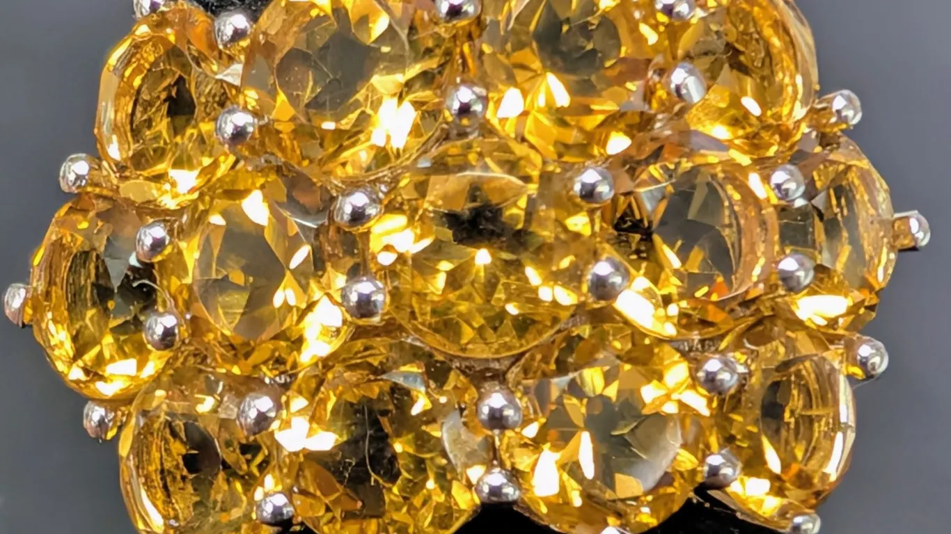 SILVER(5.93G), CITRINE (6.5CT)RING, SIZE, SUGGESTED RETAIL VALUE $360