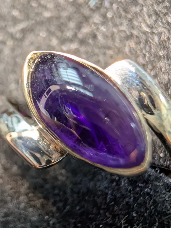SILVER(2G), ONYX (0.7CT)RING