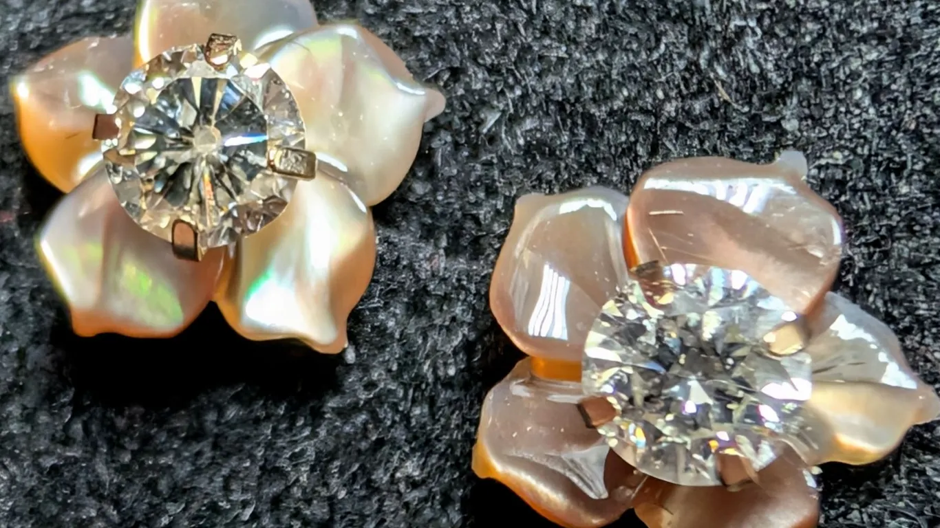 14K LAB DIAMOND (0.2CT) EARRING (2IN1), SUGGESTED RETAIL VALUE $500