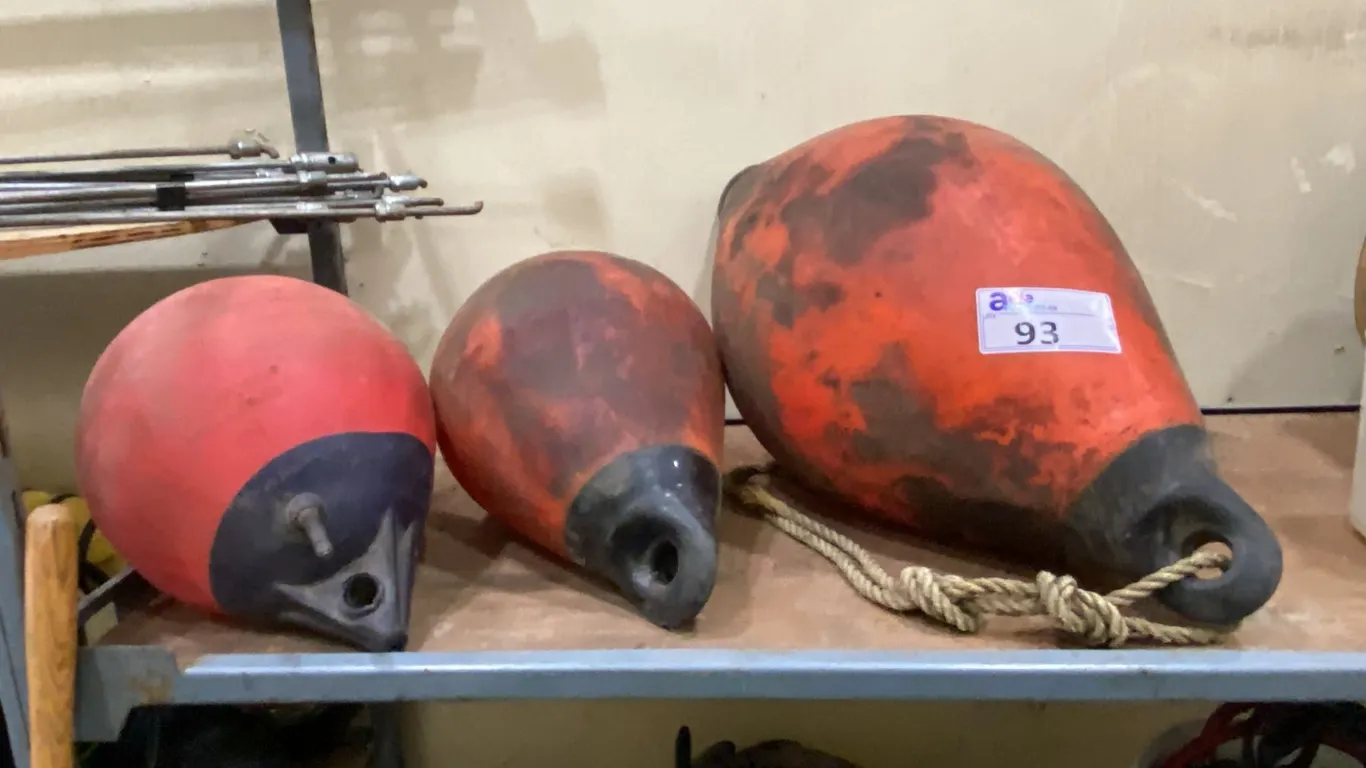 3 LARGE POLYFORM BUOYS