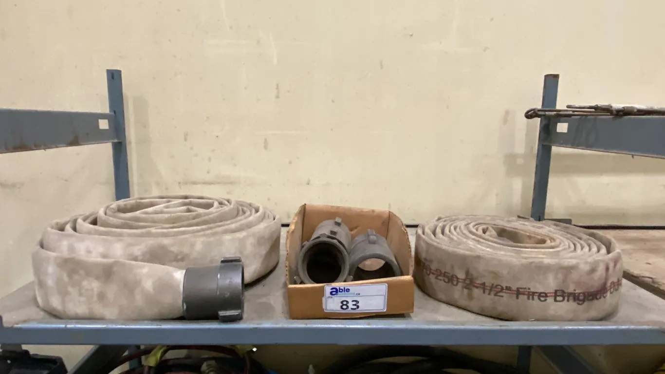 2 FIREHOSE & ASSORTED FITTINGS